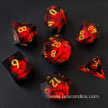 BESCON Dragon's Eye Sharp Edged Polyhedral Dice Set of 7, Handmade Dragon's Eye Dice for Role Playing Game